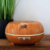 Crystal Aire Bean LED Ultrasonic Aroma Diffuser Light Wood  (300ml)